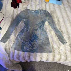 Oneworld long sleeve peplum top